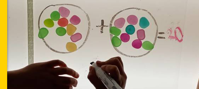 K3: Bright Math Minds: Tactile Addition in the Light Lab!