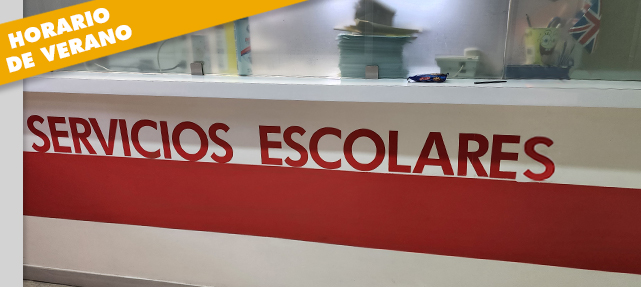 Horario de Servicios Escolares en periodo vacacional