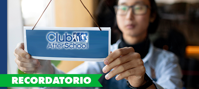 19 de diciembre no hay clases en Club AfterSchool