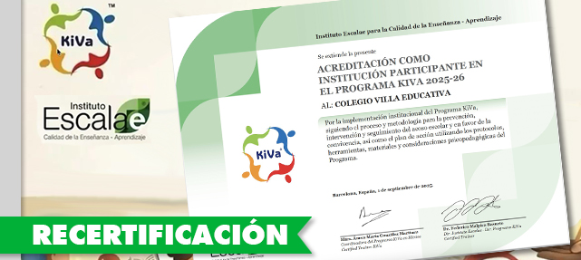 Rectificación Programa KiVA para prevención y gestión de acoso escolar.